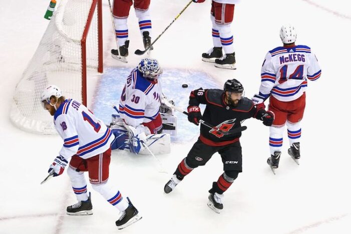 Rangers-Hurricanes Game 1 Thoughts: Henrik Lundqvist Still Can’t Score in the Postseason